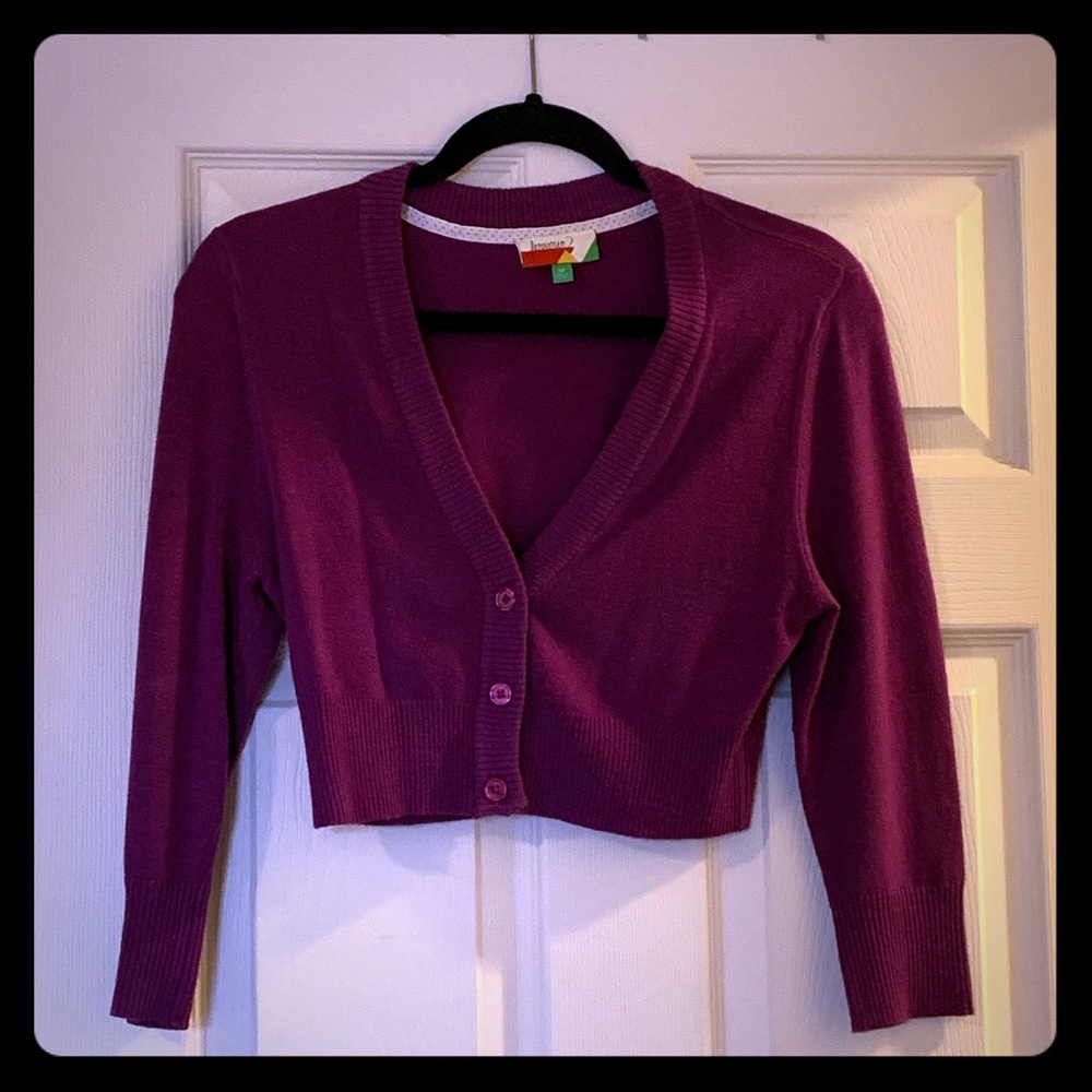 ModCloth Purple Dream of the Crop Cardigan Bolero